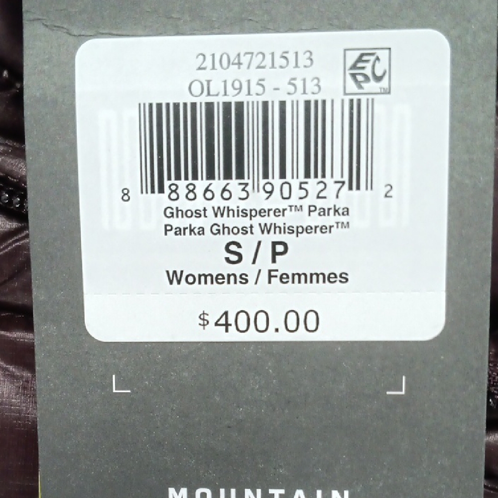 Mountain Hardwear Ghost Whisperer Parka - Dark Purple Womens Small